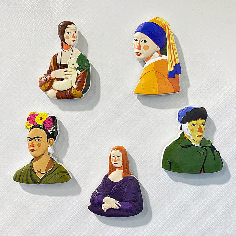 3D Resin Funny Character Magnetic Fridge Stickers | Cute Cartoon Home Decor to Brighten Your Day