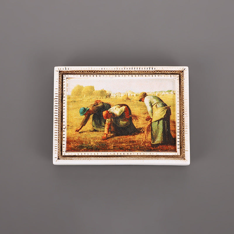 3D Fridge Magnet | Famous Art 3D Magnetic Sticker | Creative Character Retro Magnetic Decor | Personalized Home Accessories
