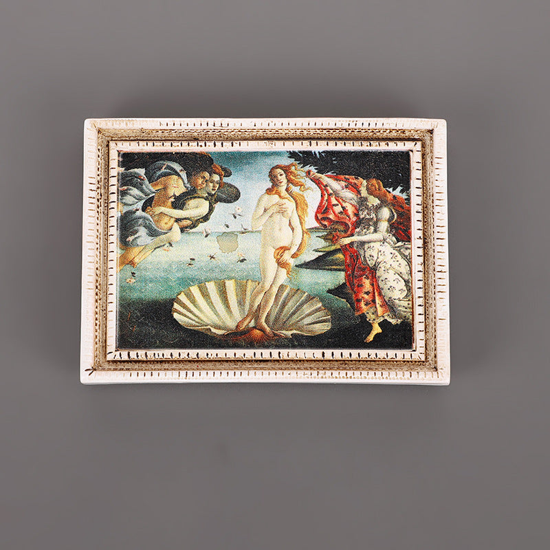 3D Fridge Magnet | Famous Art 3D Magnetic Sticker | Creative Character Retro Magnetic Decor | Personalized Home Accessories
