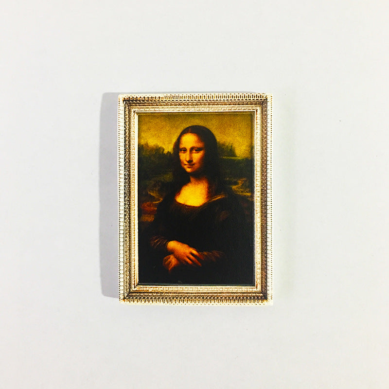 3D Fridge Magnet | Famous Art 3D Magnetic Sticker | Creative Character Retro Magnetic Decor | Personalized Home Accessories