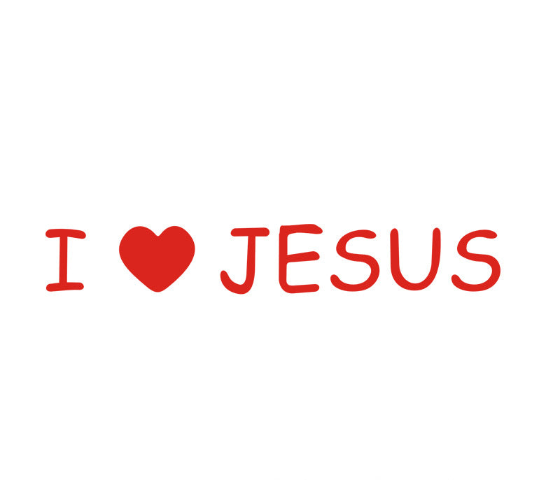 JESUS Car Sticker – Reflective Vinyl Decal with Mirror Finish, Faith-Inspired Waterproof Car Decor