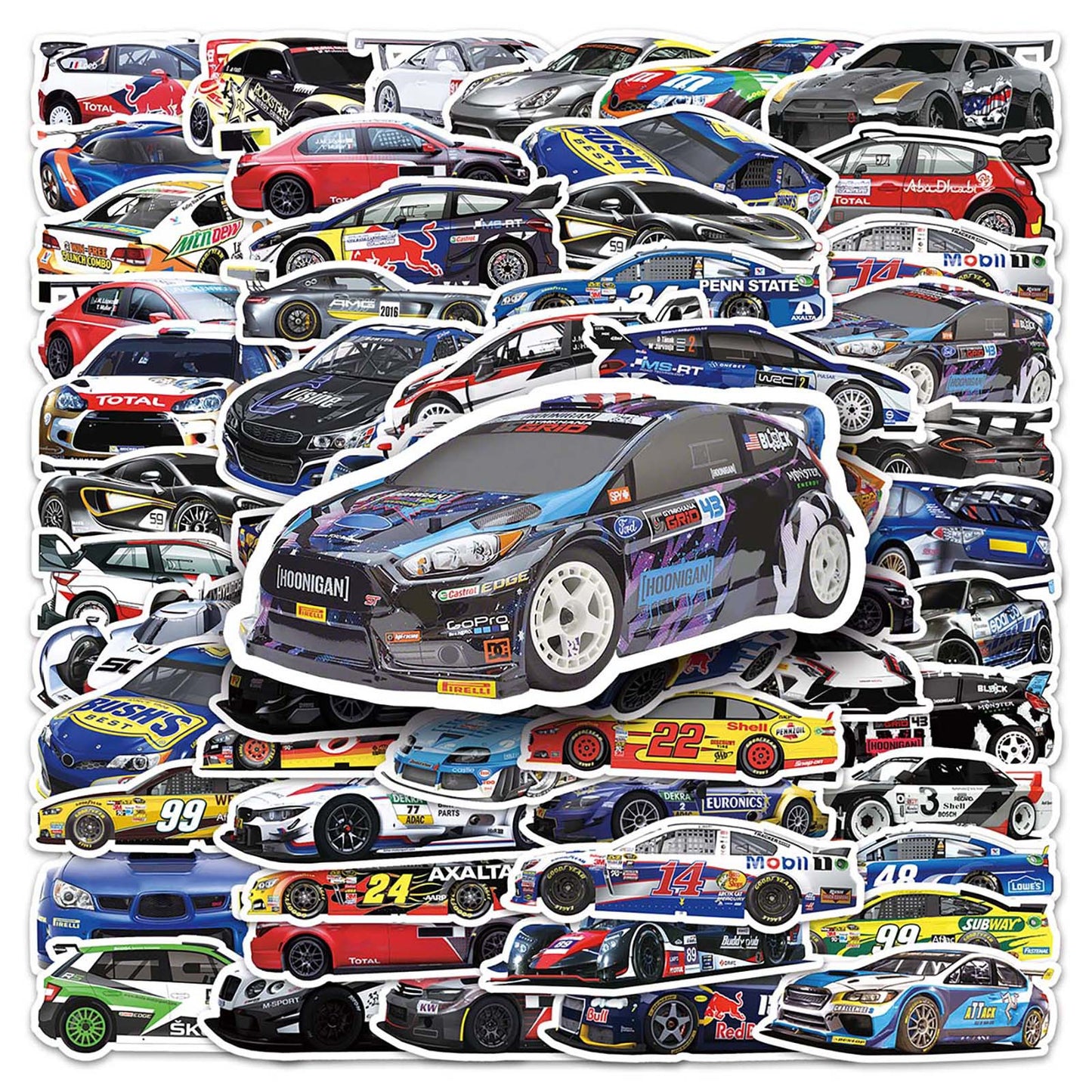 F1 Racing Sticker Pack – 51pcs Graffiti DIY Decals for Laptop, Guitar, Fridge – Must-Have