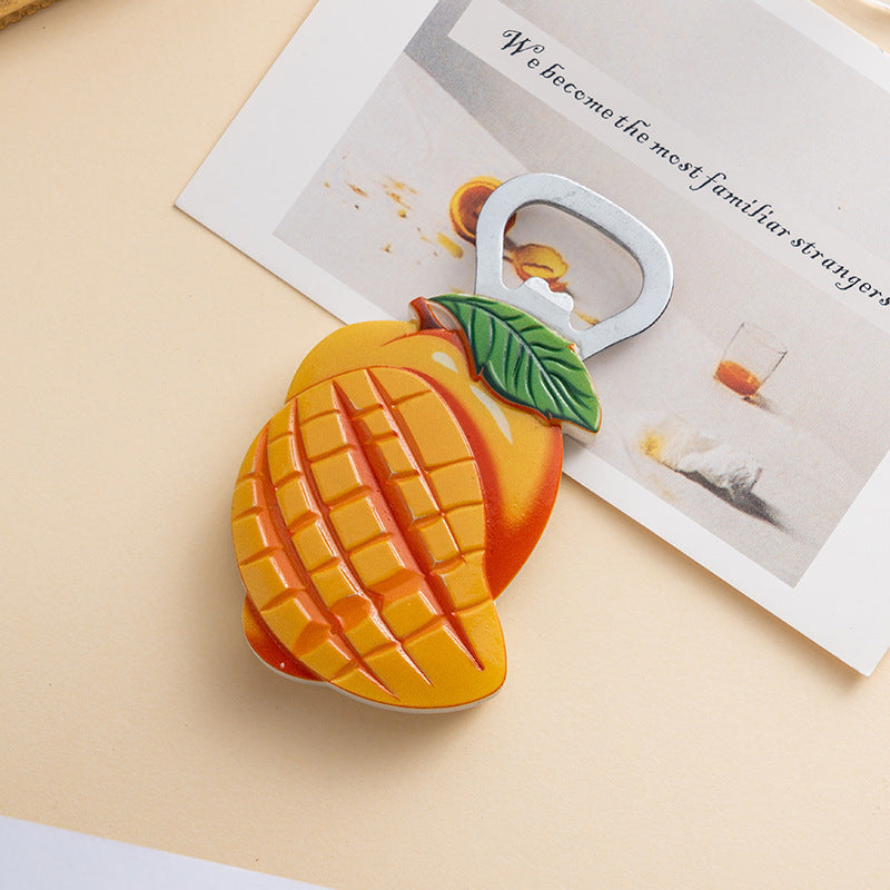 Creative Magnetic Bottle Opener | Cute Mango Design | Fridge Magnet Home Decor | Perfect Gift