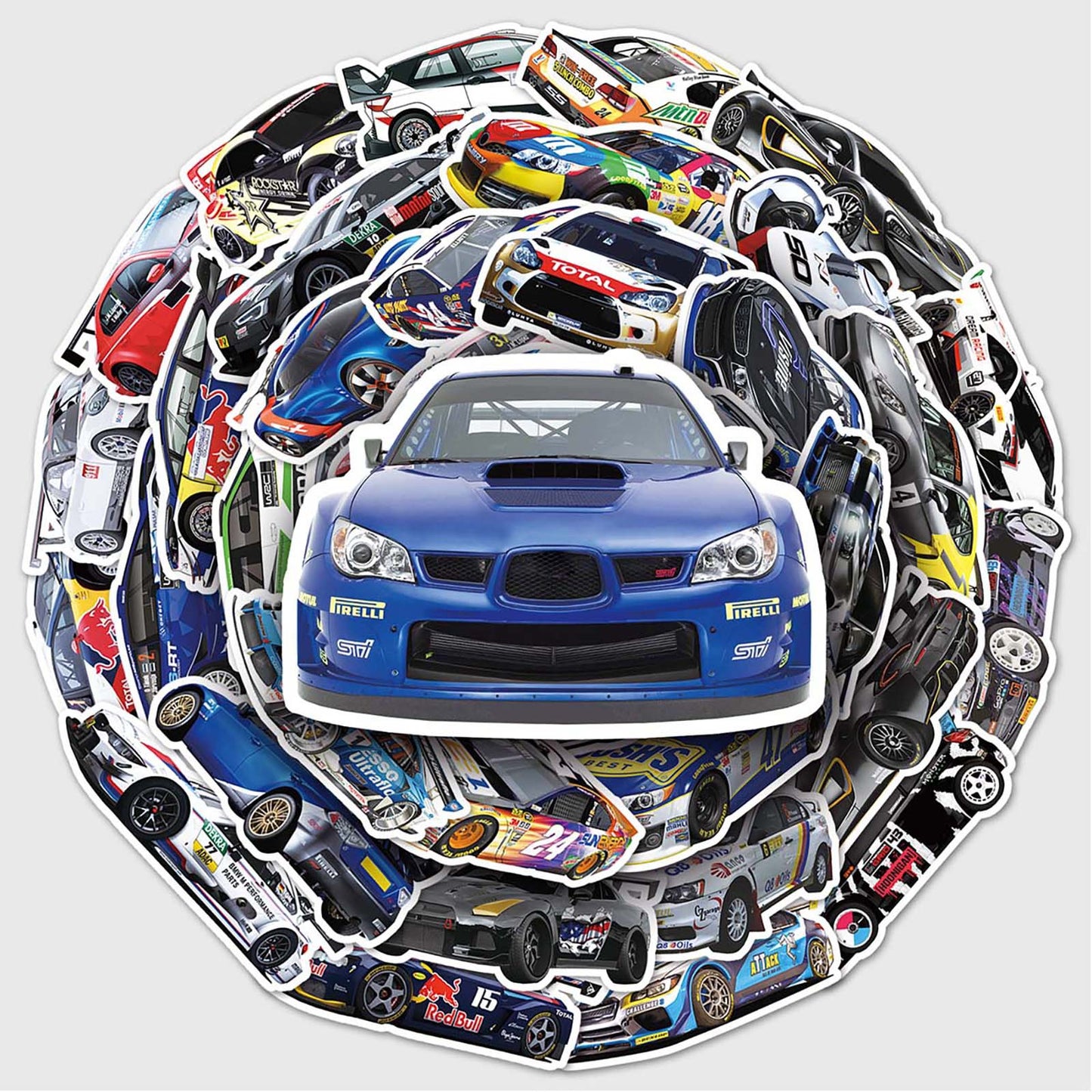 F1 Racing Sticker Pack – 51pcs Graffiti DIY Decals for Laptop, Guitar, Fridge – Must-Have
