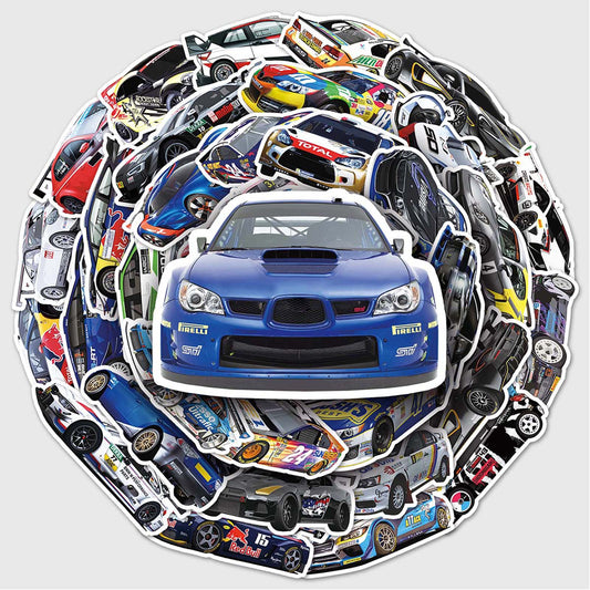 F1 Racing Sticker Pack – 51pcs Graffiti DIY Decals for Laptop, Guitar, Fridge – Must-Have