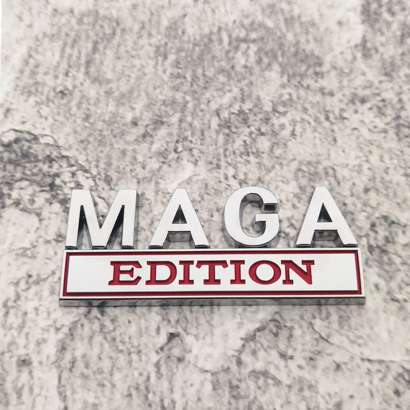 3D Metal MAGA Edition Car Badge | Truck Fender Emblem | Weatherproof Vehicle Tailgate Sticker