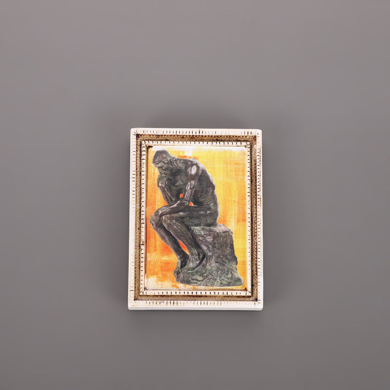 3D Fridge Magnet | Famous Art 3D Magnetic Sticker | Creative Character Retro Magnetic Decor | Personalized Home Accessories