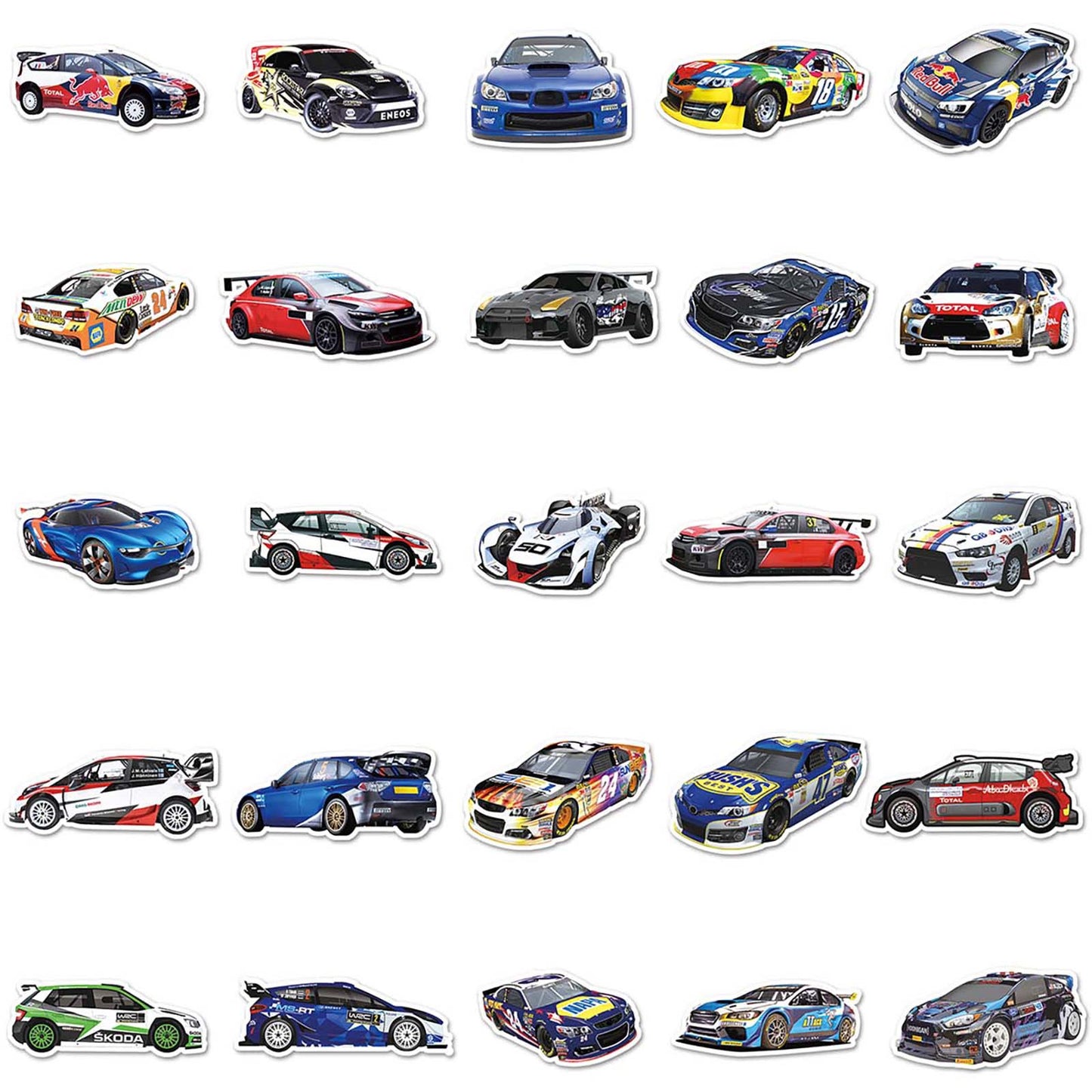F1 Racing Sticker Pack – 51pcs Graffiti DIY Decals for Laptop, Guitar, Fridge – Must-Have
