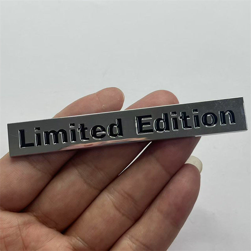 Limited Edition Car Badge for Audi A4L A6L Q5 | 3D Metal Trunk Emblem Sticker | Luxury Car Exterior Upgrade