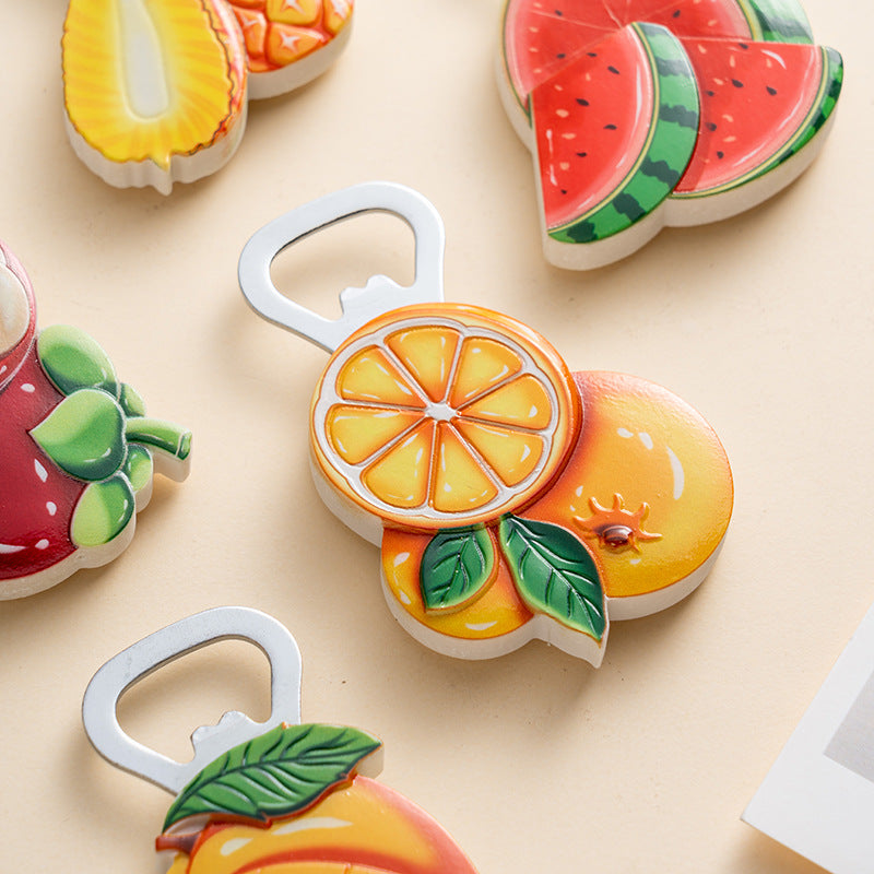 Creative Magnetic Bottle Opener | Cute Mango Design | Fridge Magnet Home Decor | Perfect Gift