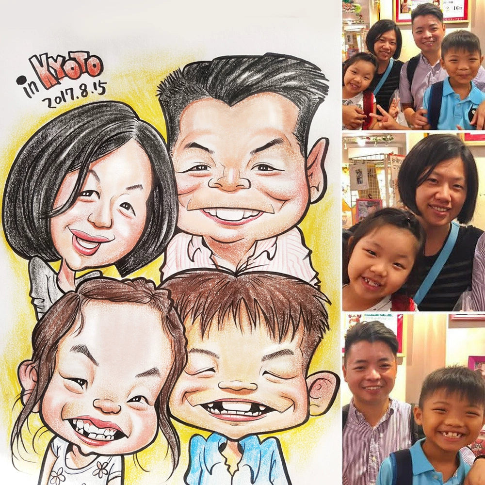 Custom Cartoon Portrait Drawing – Hand-Drawn Funny Caricature from Photo – Personalized Gift for Friends, Teachers, or Colleagues