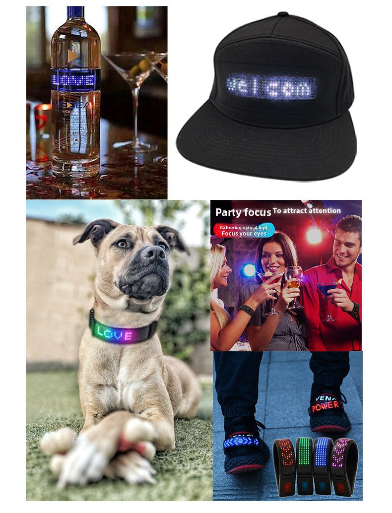LED Flexible Display Screen – Bluetooth Programmable Scrolling Text via APP | DIY Animation | Eye-Catching for Promotion & Events