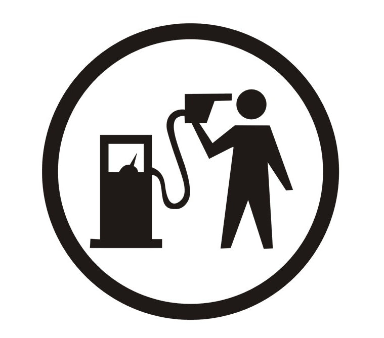 Funny Fuel Cap Sticker – Gas Diesel Warning Decal, Waterproof Car Fuel Tank Cover Humor Label