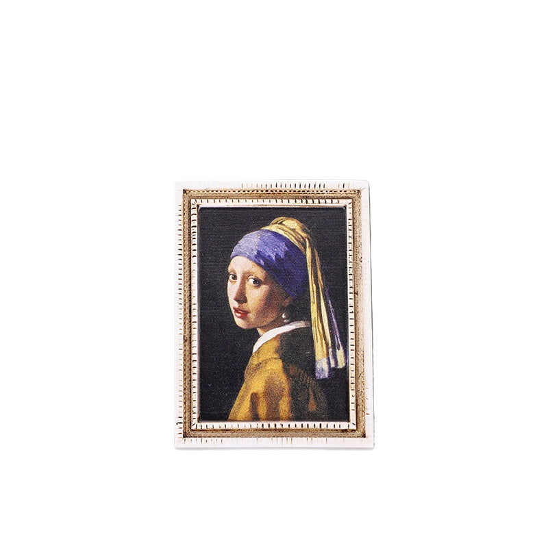 3D Fridge Magnet | Famous Art 3D Magnetic Sticker | Creative Character Retro Magnetic Decor | Personalized Home Accessories