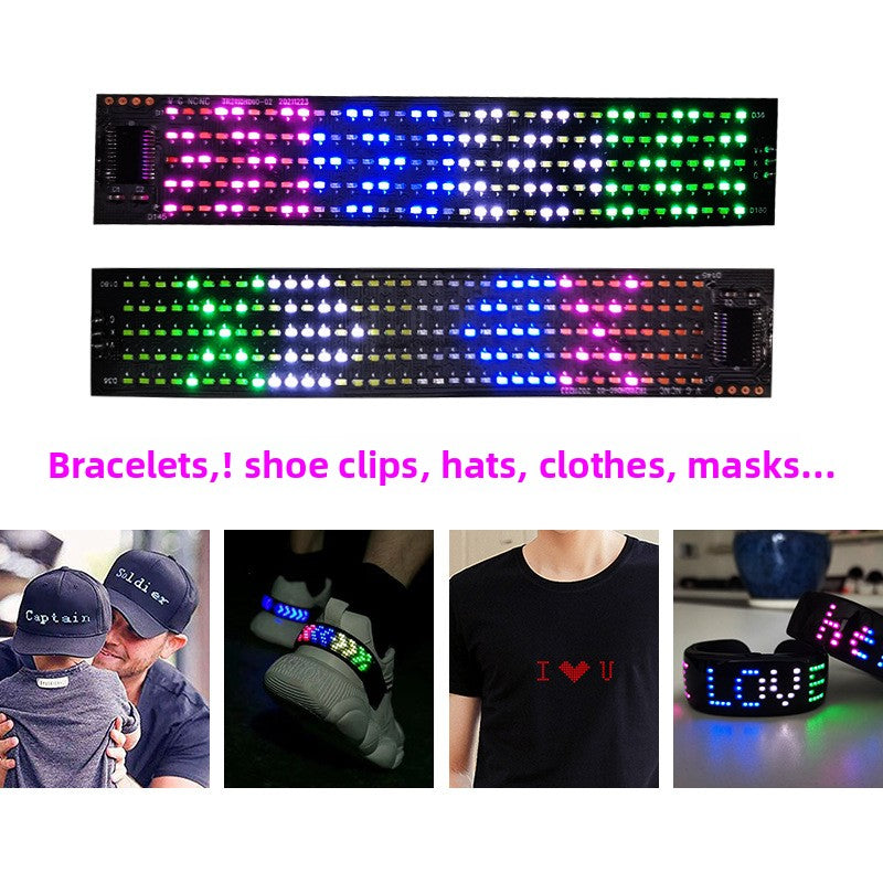 LED Flexible Display Screen – Bluetooth Programmable Scrolling Text via APP | DIY Animation | Eye-Catching for Promotion & Events