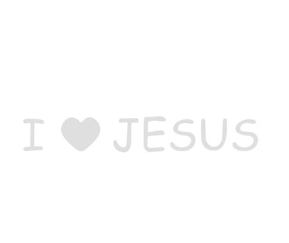 JESUS Car Sticker – Reflective Vinyl Decal with Mirror Finish, Faith-Inspired Waterproof Car Decor