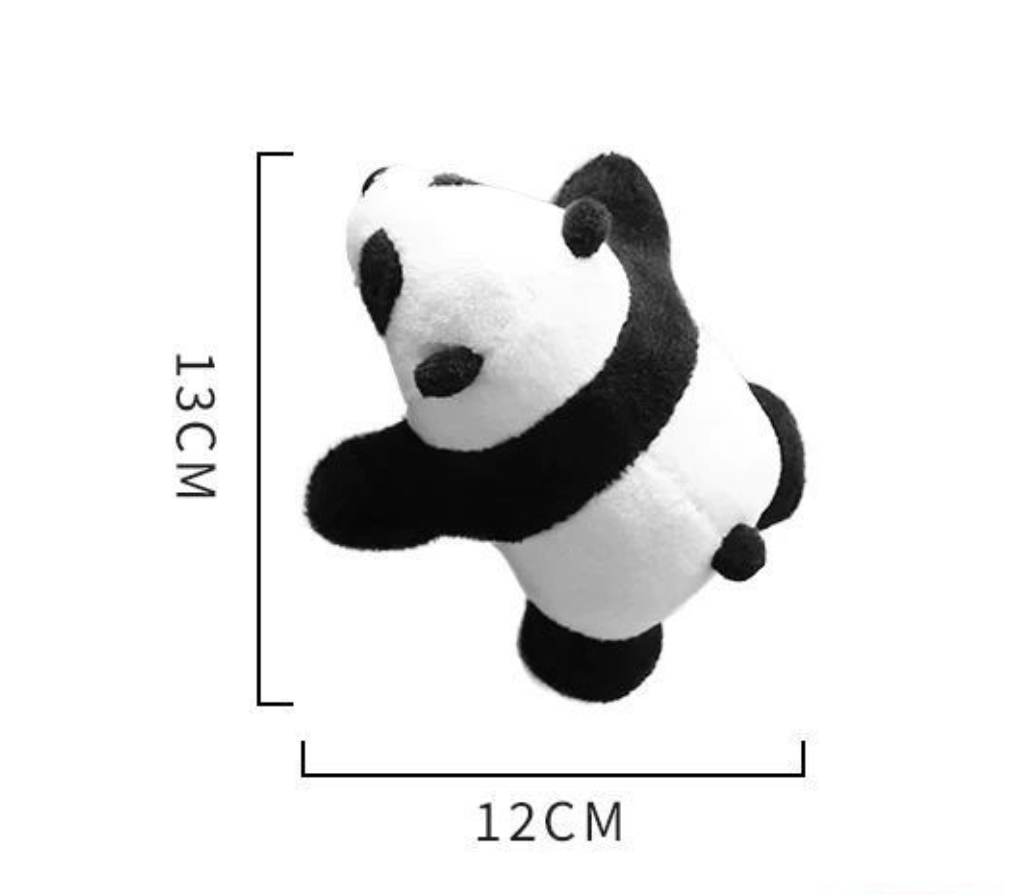 Car Rear Decoration Sticker – Cute Panda Butt Plush Decal, Funny Cartoon Tail Accessory for Unique Style
