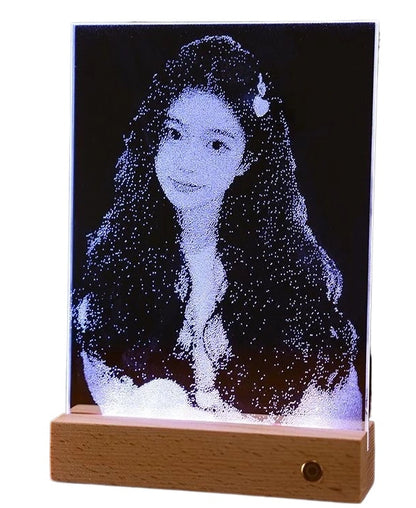 Glass Hammered Portrait | Custom Photo Carving Gift | Artisan Heritage Style | Unique Romantic Keepsake