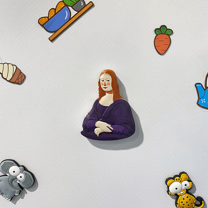 3D Resin Funny Character Magnetic Fridge Stickers | Cute Cartoon Home Decor to Brighten Your Day