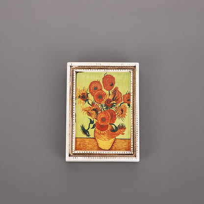 3D Fridge Magnet | Famous Art 3D Magnetic Sticker | Creative Character Retro Magnetic Decor | Personalized Home Accessories