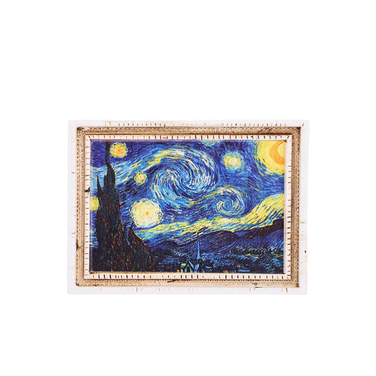 3D Fridge Magnet | Famous Art 3D Magnetic Sticker | Creative Character Retro Magnetic Decor | Personalized Home Accessories