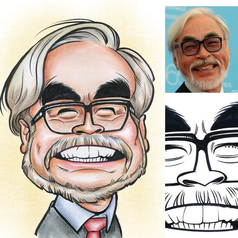 Custom Cartoon Portrait Drawing – Hand-Drawn Funny Caricature from Photo – Personalized Gift for Friends, Teachers, or Colleagues