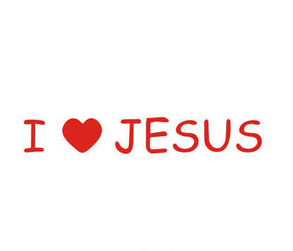 JESUS Car Sticker – Reflective Vinyl Decal with Mirror Finish, Faith-Inspired Waterproof Car Decor