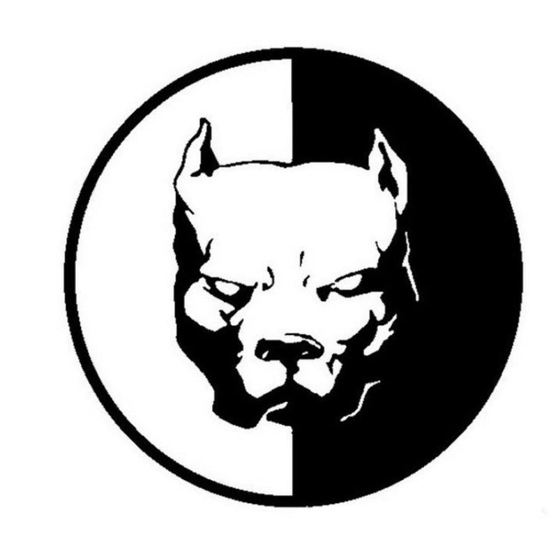 Pitbull Car Sticker Reflective Waterproof Decal Super Hero Dog Creative Auto Decoration Cute Pet Guardian