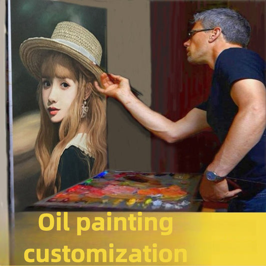 Custom Oil Painting – Realistic Portraits (Wedding, Pet, Landscape) – High‑Fidelity + Personalized – 100% hand-painted by senior artists