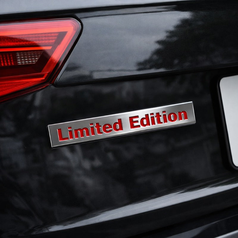 Limited Edition Car Badge for Audi A4L A6L Q5 | 3D Metal Trunk Emblem Sticker | Luxury Car Exterior Upgrade