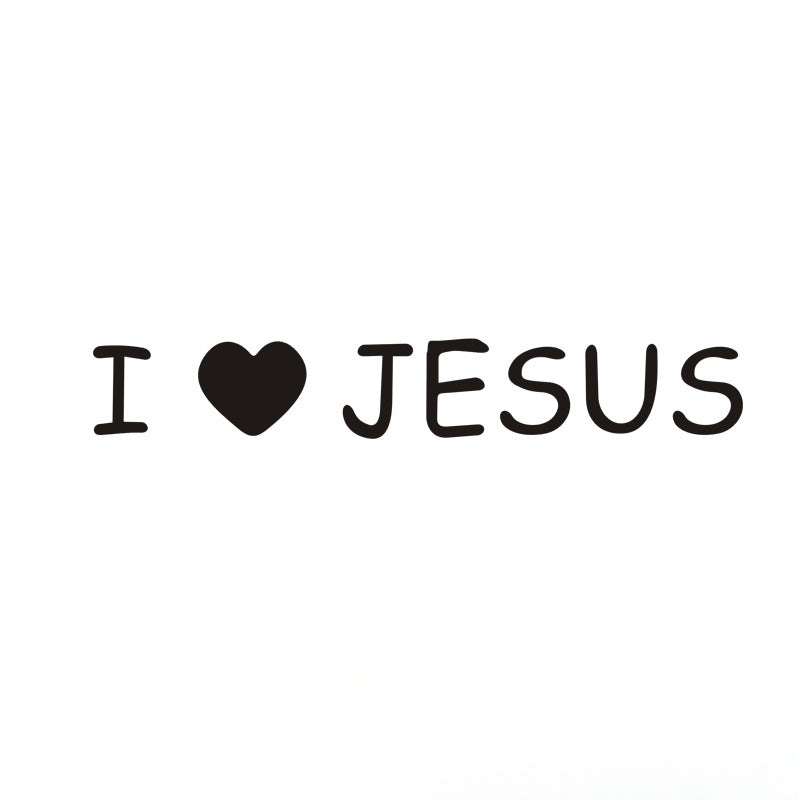 JESUS Car Sticker – Reflective Vinyl Decal with Mirror Finish, Faith-Inspired Waterproof Car Decor