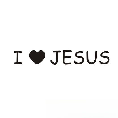 JESUS Car Sticker – Reflective Vinyl Decal with Mirror Finish, Faith-Inspired Waterproof Car Decor
