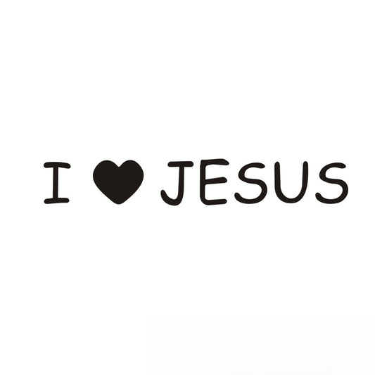 JESUS Car Sticker – Reflective Vinyl Decal with Mirror Finish, Faith-Inspired Waterproof Car Decor