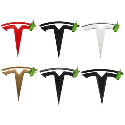 Tesla Metal Emblem Badge for Model 3/S/X/Y – 3D Chrome Waterproof Stickers | Custom Car Hood & Trunk Decal for Stylish Upgrade