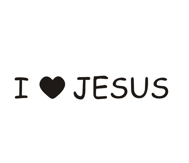 JESUS Car Sticker – Reflective Vinyl Decal with Mirror Finish, Faith-Inspired Waterproof Car Decor