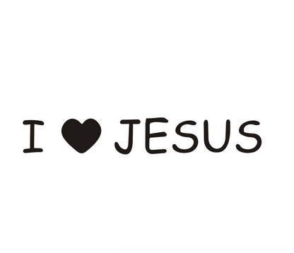 JESUS Car Sticker – Reflective Vinyl Decal with Mirror Finish, Faith-Inspired Waterproof Car Decor