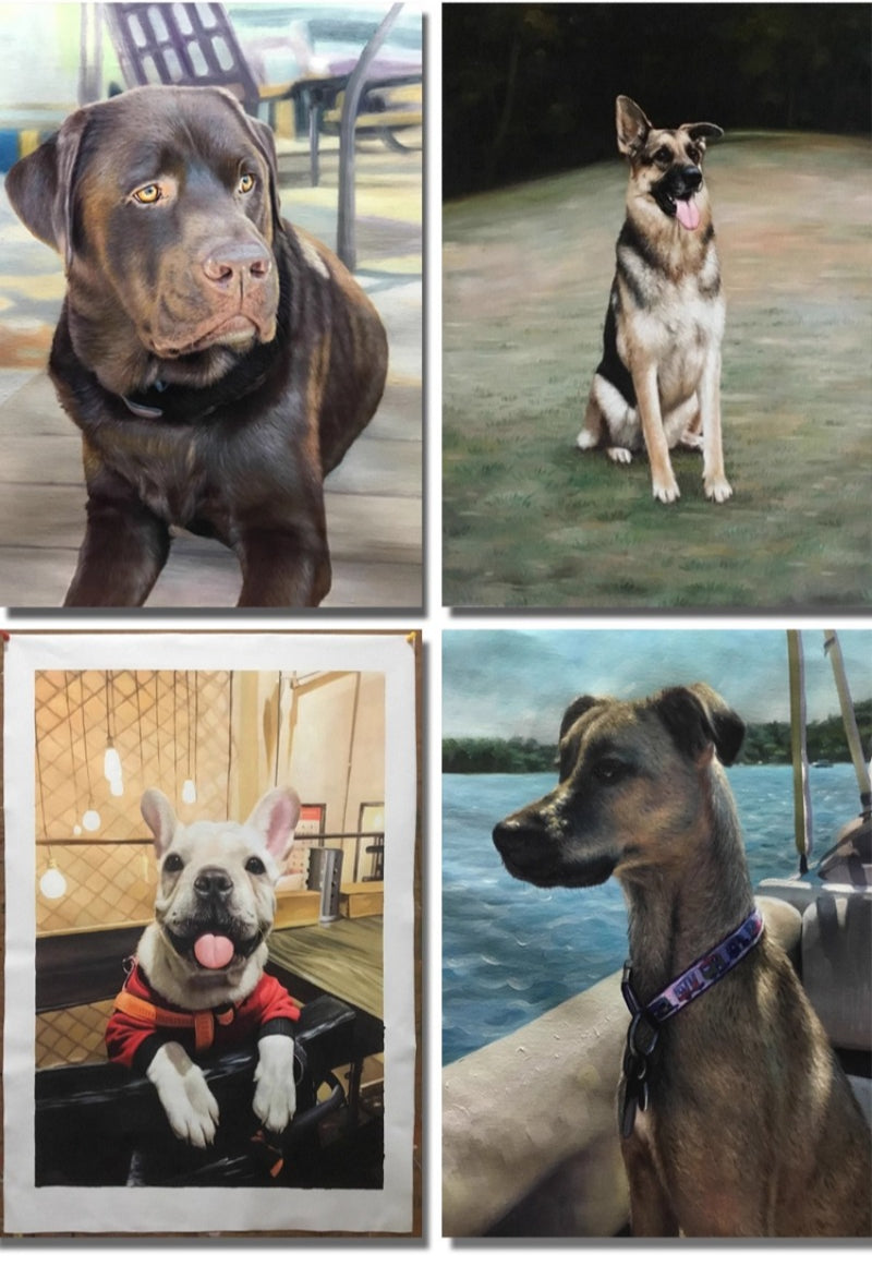Custom Oil Painting – Realistic Portraits (Wedding, Pet, Landscape) – High‑Fidelity + Personalized – 100% hand-painted by senior artists