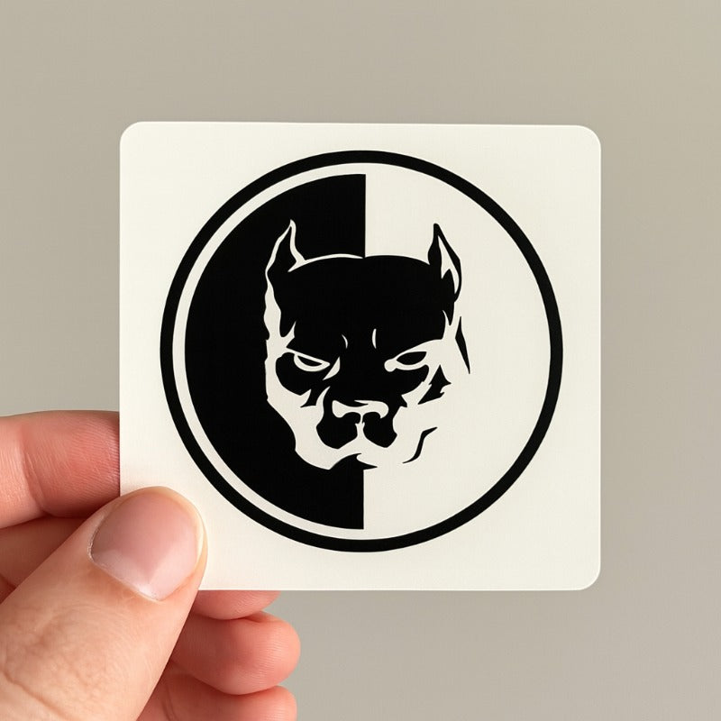 Pitbull Car Sticker Reflective Waterproof Decal Super Hero Dog Creative Auto Decoration Cute Pet Guardian