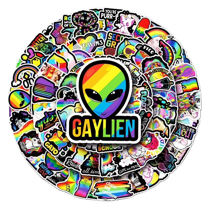 100PCS Colorful Graffiti Stickers Pack – Waterproof & Durable, Perfect for Luggage, Laptop, Phone, Car – Trendy Aesthetic Must-Have