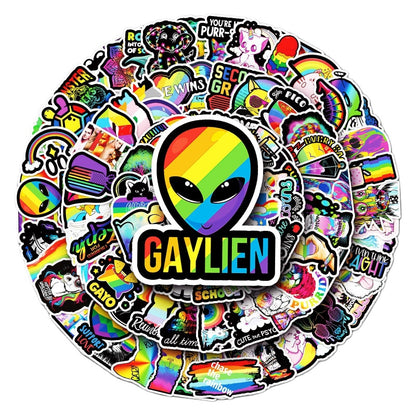 100PCS Colorful Graffiti Stickers Pack – Waterproof & Durable, Perfect for Luggage, Laptop, Phone, Car – Trendy Aesthetic Must-Have