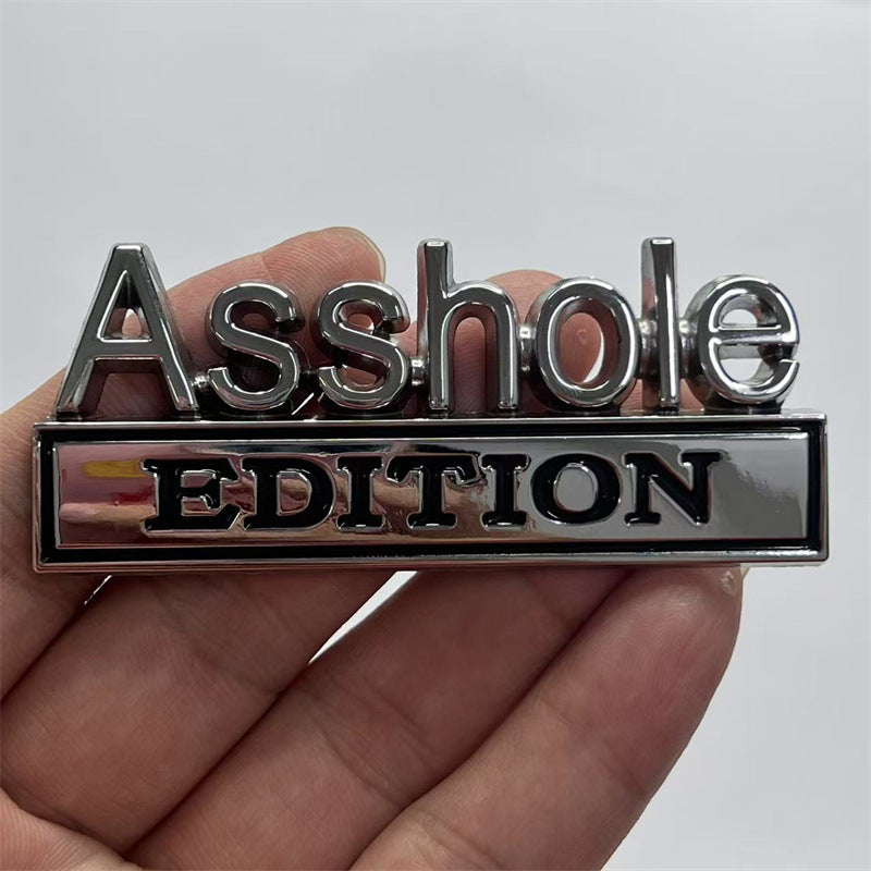 3D Metal Car Badge Sticker | Funny Custom Car Emblem for Truck SUV | Weatherproof Auto Tailgate Decal