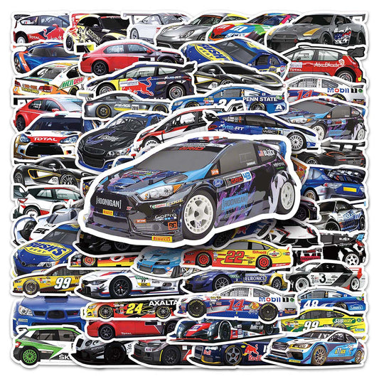 F1 Racing Sticker Pack – 51pcs Graffiti DIY Decals for Laptop, Guitar, Fridge – Must-Have