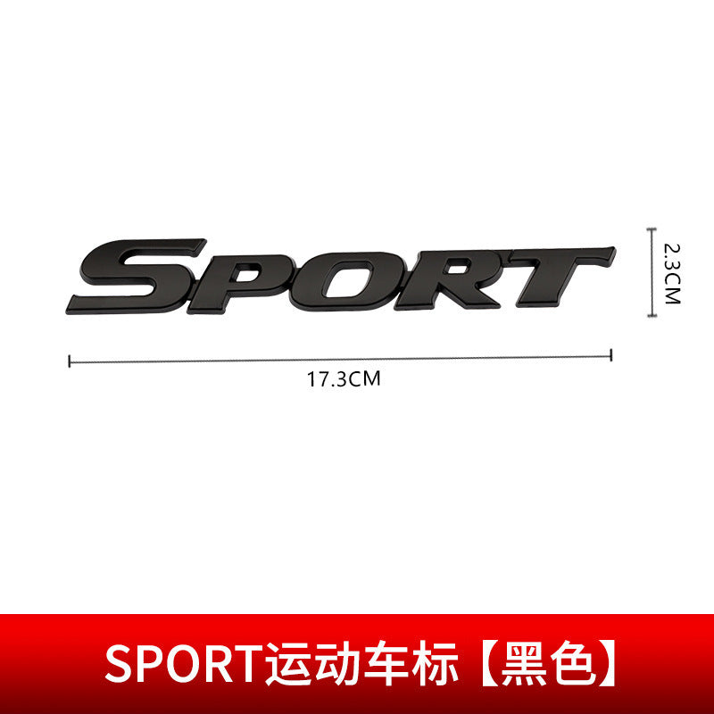3D Metal SPORT Car Emblem Badge – Auto Body Trunk Side Fender Sticker Decal for Car Truck SUV Sport Edition