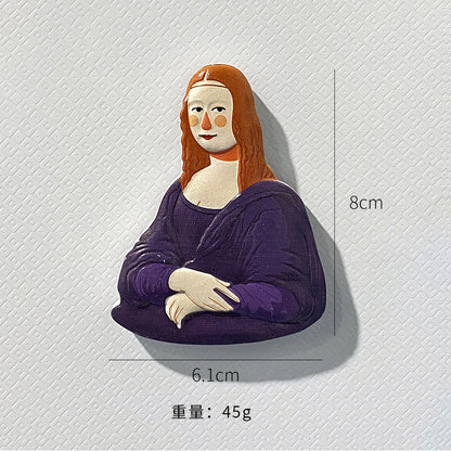 3D Resin Funny Character Magnetic Fridge Stickers | Cute Cartoon Home Decor to Brighten Your Day