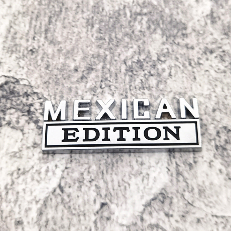 Mexican Edition Car Fender Badge | Aluminum Alloy Car Emblem Sticker | Universal Car Body Side Badge for Cars Trucks SUV
