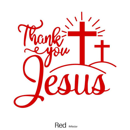 God Car Sticker – Waterproof Reflective Jesus Decal | Faith-Inspired Car Accessory for Unique Style