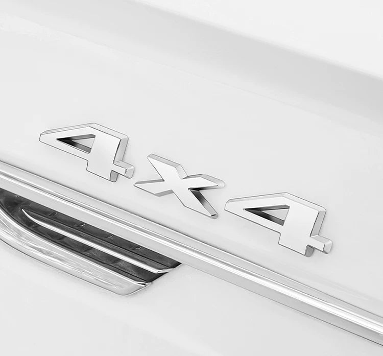 4x4 Metal Car Badge 3D Emblem V8 4WD Chrome Auto Decal Sticker