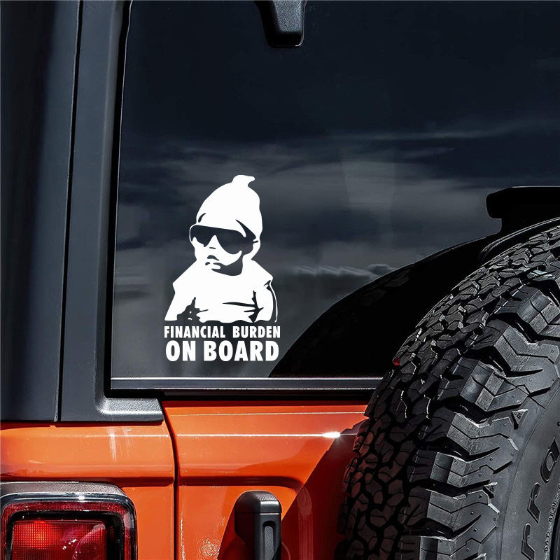 Baby on Board Car Sticker | Reflective Safety Decal for Kids | Scratch Cover & Cute Car Decoration | Warm Reminder for Driving Safety