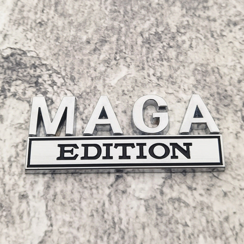 3D Metal MAGA Edition Car Badge | Truck Fender Emblem | Weatherproof Vehicle Tailgate Sticker