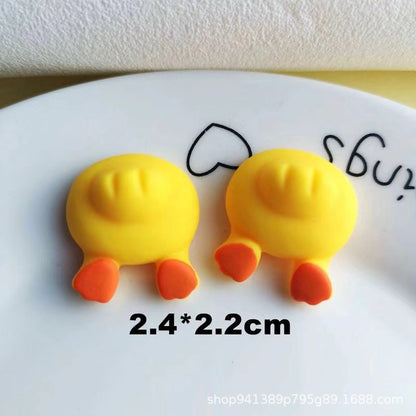 Cute Animal Butt Fridge Magnet – Resin Cartoon Decor for Kitchen & Photo Wall
